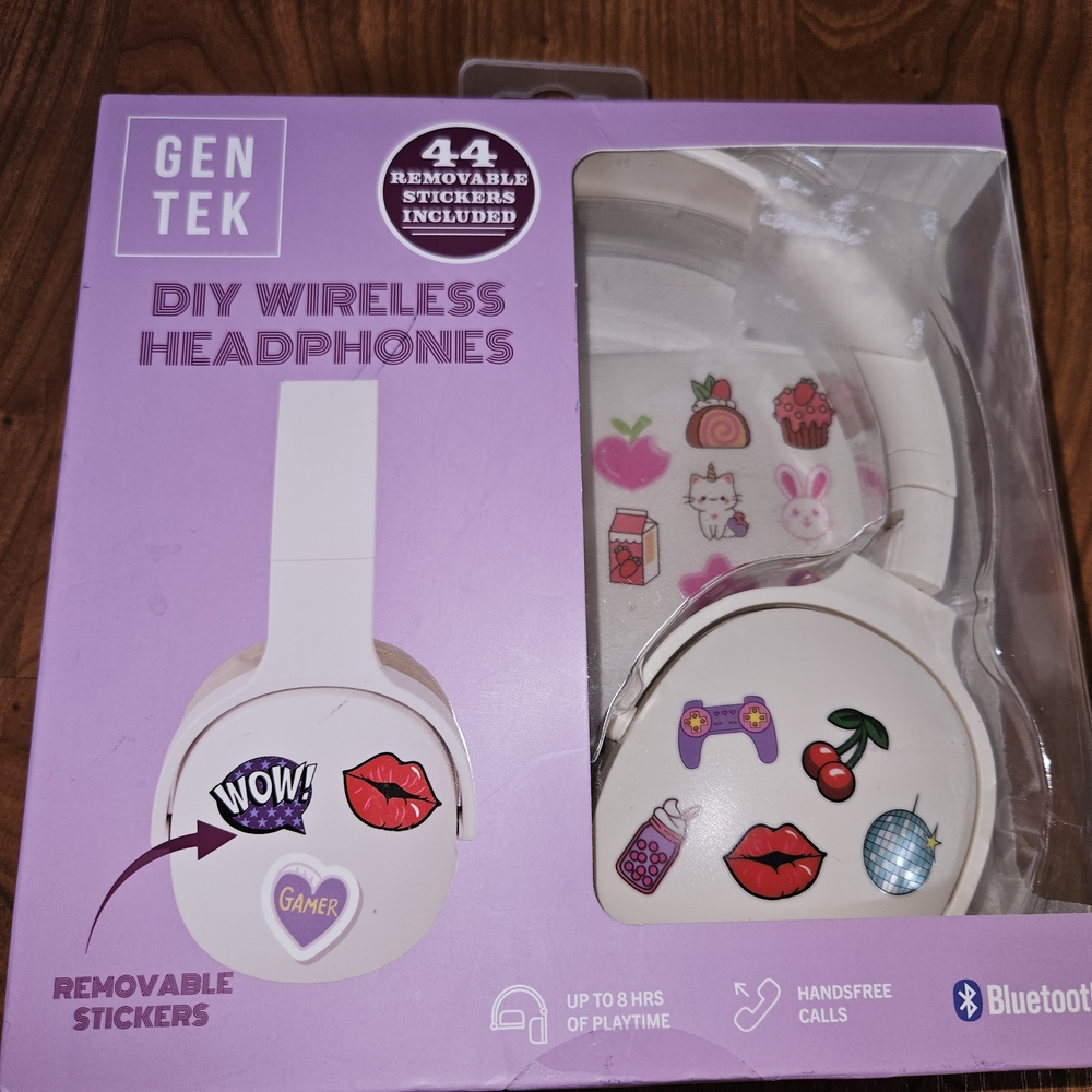 New Gen Tek Diy Girly Bluetooth Wireless Headphones